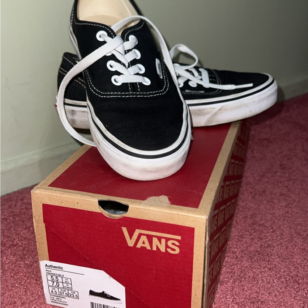 Vans Black Authentic Low-Top Sneakers